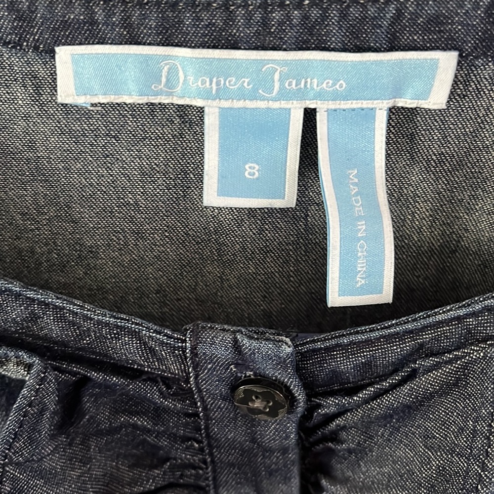 Draper James Chambray Ruffle Shift. Color Is Dark… - image 2